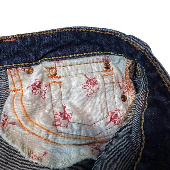 True Religion Joey Bootcut Jeans Women 32 Made in USA Flap Pocket Low Rise 32x33 - Picture 6 of 13